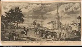 Bataillon colonial provisoire à Georgetown.