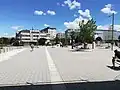 Place de la gare routière avec vue sur la rue Gorgullón