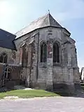 Façade est, chevet (chœur).