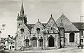 L'église paroissiale Saint-Efflam vers 1939 (carte postale).