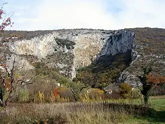 Paysage karstique près d'Osp (en)