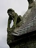 Chapelle Sainte-Barbe : crossette d'un pignon.