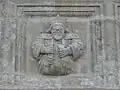 Ploudiry, détail de l'ossuaire : le juge.