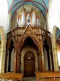 L'église paroissiale Saint-Pierre : le buffet d'orgues.