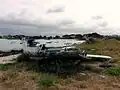 Bateau en ruine dans le port du Korejou.
