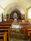 L'église paroissiale Saint-Démet : vue intérieure, le vaisseau principal
