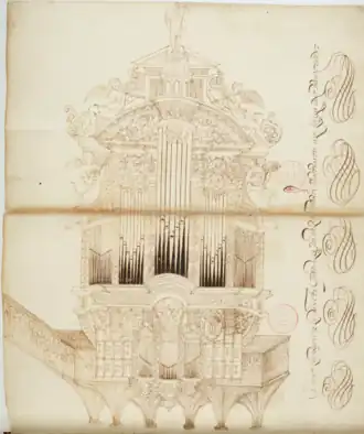 L'orgue du XVIe siècle par Jacques Cellier.