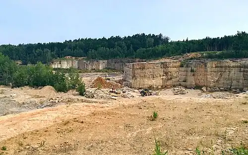 Carrière de grès.