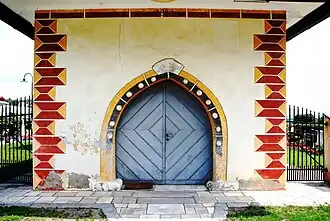 Portail de la paroissiale de Poggersdorfer (Pokrče).