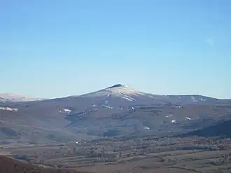 Vue sur le sommet.