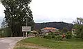 L'entrée du village de Poïbréné