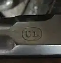 Poinçon du canton de Lucerne (CL: Canton Luzern) Relevé sur un fusil 71.