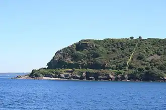 La pointe des Espagnols vue de la mer