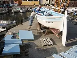 Pointu « Marseille » sur cale du vallon des Auffes de Marseille