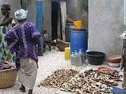 Poissons séchés.
