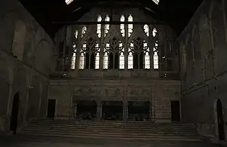 Salle de la belle cheminée, Palais comtal de Poitiers (1388-1416).