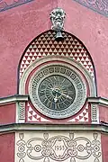 Détail d'une horloge.