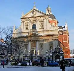 La façade en hiver
