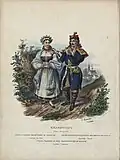 Paysans polonais des environs de Cracovie (1841)
