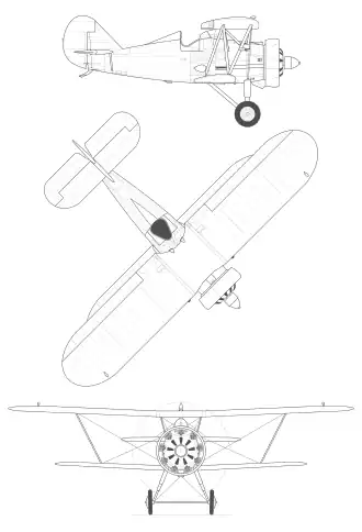 vue en plan de l’avion