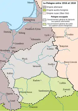 carte historique de la Pologne.