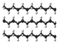« Gros plan » sur un cristallite de polyéthylène.