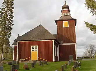 Ancienne église de Pomarkku.