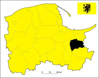 Localisation de Powiat de Malbork