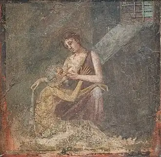 Fresque provenant de Pompéi Ier&nbsp;siècle&nbsp;av. J.-C.