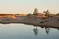 Étang proche de la plage.