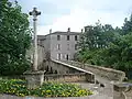 Pondaurat, vieux pont sur la Bassanne (août&nbsp;2008)