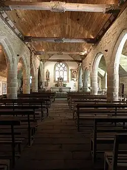 Vue d'ensemble de l'intérieur de la chapelle