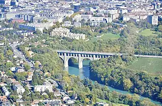 Le Pont Butin vu du ciel.