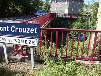 Pont sur le Sor à Pont Crouzet.