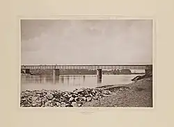 Pont de Langon en 1883 - Gironde (France)