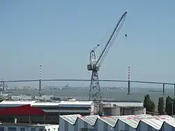 Vu de la base sous-marine.