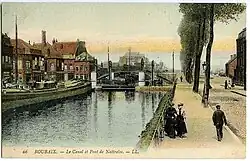 Pont de Wattrelos ou pont du Galon d'eau rebaptisé Pont Émile Duhamel en 2010 (Roubaix).
