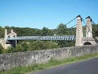 Le pont suspendu de Margeaix.