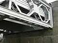 Appuis du tablier, culée sud.