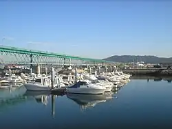 Pont Eiffel et rivage de Viana do Castelo.