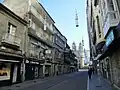 Tramo da rúa preto da praza da Peregrina