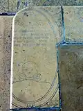 Fragment de la pierre tombale de Nicolas ...