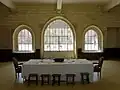 Salle capitulaire, vue vers l'ouest.