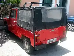 Arrière de la Citroën Pony