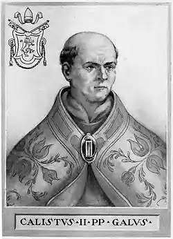 Calixte II, fondateur du pèlerinage de Saint-Jacques-de-Compostelle.