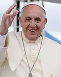 Pape François (6 fois)  2019, 2017, 2016, 2015, 2014, 2013.