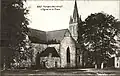 Porcaro : l'église paroissiale au début du XXe&nbsp;siècle (carte postale).