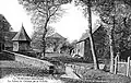 La ferme du château de la Touche [château des Touches] au début du XXe&nbsp;siècle (carte postale).