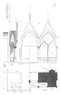 Plans du porche par Viollet-le-Duc.