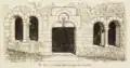 Porche, dessin de Victor Petit, 1870.
